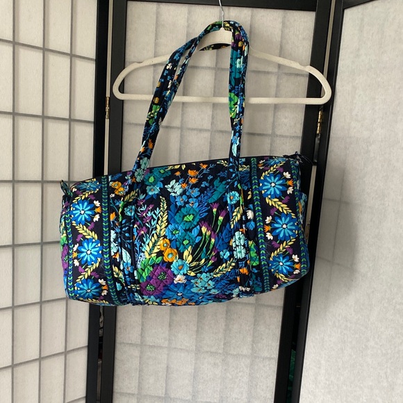 Vera Bradley Midnight Blues Travel Duffel Tote Bag - Picture 2 of 11
